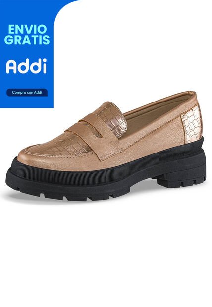 Mocasines Lyrica Oro Rosa Croydon Para Mujer