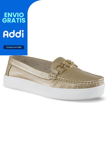 Mocasines Milly Oro Croydon Para Mujer