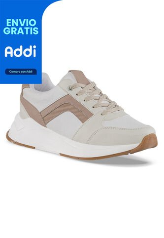 Tenis Urbanos Yannit Beige Croydon Para Mujer Croydon