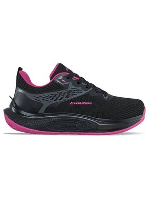 Tenis Running Fibyn Negro Croydon Para Mujer
