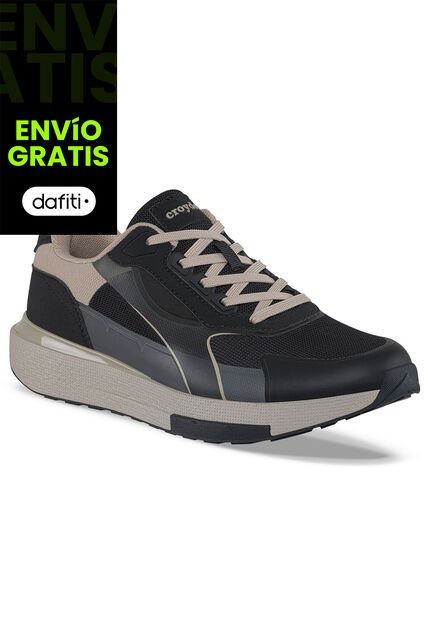 Tenis Urbanos Fytep Negro-Gris Croydon Para Hombre