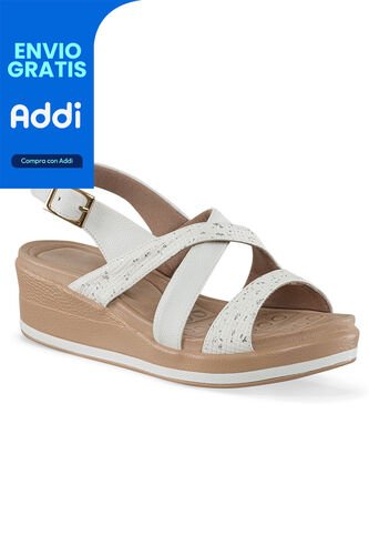 Sandalias Tacón Andrey Blanco Croydon Para Mujer Croydon