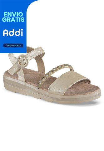 Sandalias Tacón Inna Oro Croydon Para Mujer Croydon