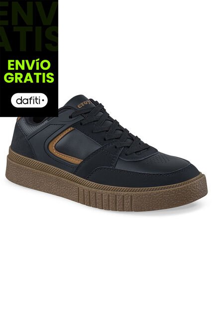 Tenis Urbanos Kidax Negro Croydon Para Hombre