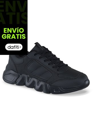 Tenis Colegio Delor Negro Para Niño Y Niña Croydon Croydon