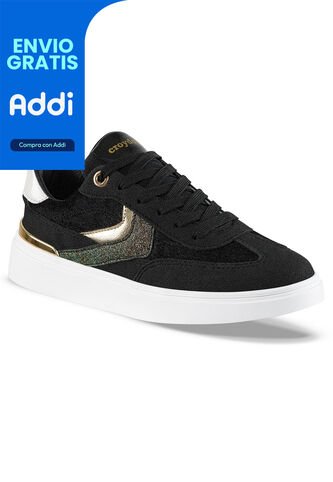 Tenis Urbanos Billie Negro Croydon Para Mujer Croydon