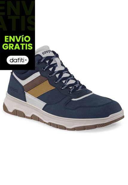 Tenis Urbanos Kemon Azul Croydon Para Hombre