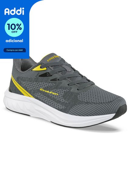 Tenis Running Grib Gris Para Hombre Croydon
