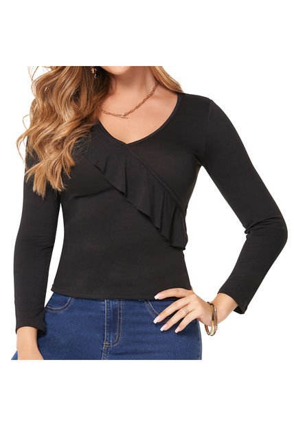 Blusa Mila Negro Para Mujer Croydon