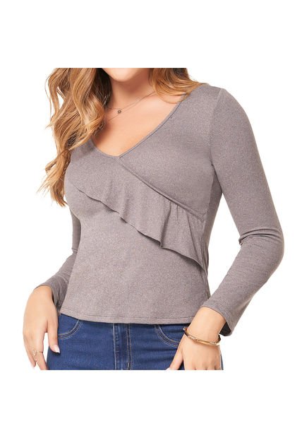 Blusa Mila Gris Para Mujer Croydon
