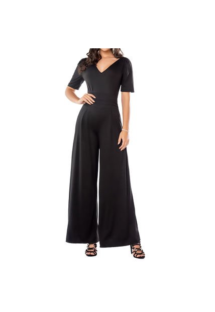 Enterizo Luisa Negro Para Mujer Croydon