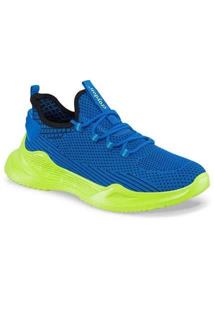 Tenis Running Wuwa Azul-Verde Para Hombre Croydon