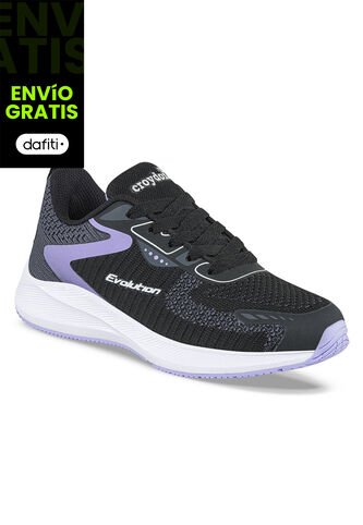Tenis Running Siron Negro Para Niña Croydon Croydon