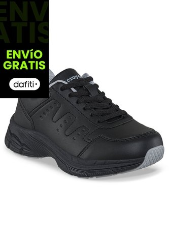 Tenis Colegio Rezol C Negro Croydon Para Niño Y Niña Croydon