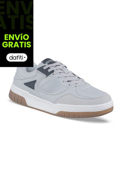 Tenis Urbanos Wibar Gris Croydon Para Hombre