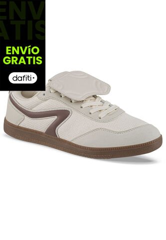 Tenis Urbanos Pedom Beige-Beige Croydon Para Mujer Croydon
