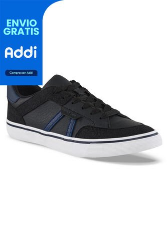 Tenis Urbanos Rowan Negro Croydon Para Hombre Croydon