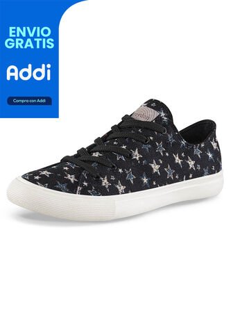 Tenis Budur Bajo Negro Croydon Para Mujer Croydon