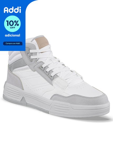 Tenis Urbanos Zidoy Blanco-Gris Para Hombre Croydon