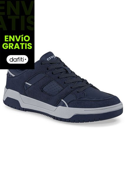 Tenis Urbanos Qabar Azul Osc Croydon Para Hombre