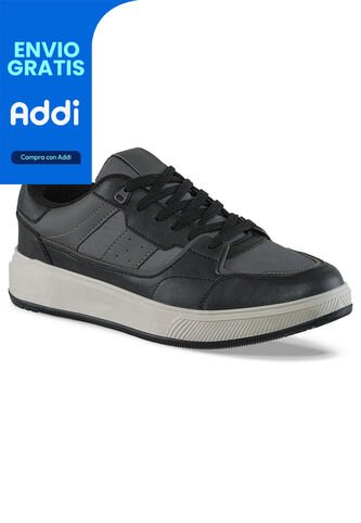 Tenis Urbanos Dusty Negro-Gris Croydon Para Hombre Croydon