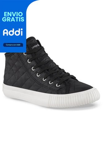 Botines Taliba Alto Negro Croydon Para Mujer Croydon