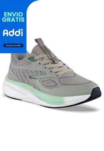 Tenis Running Naki Gris Croydon Para Mujer Croydon