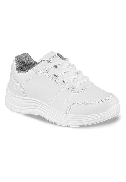 Tenis Escolares Schoology C Blanco Para Niña Y Niño Croydon