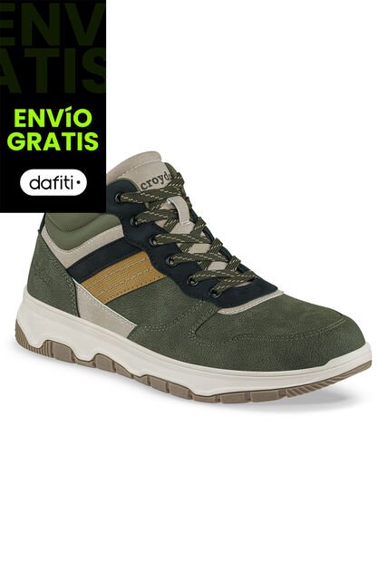 Tenis Urbanos Kemon Verde Croydon Para Hombre