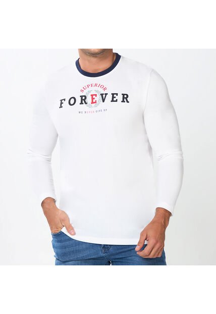 Camibuzo Adrian Blanco Croydon Para Hombre