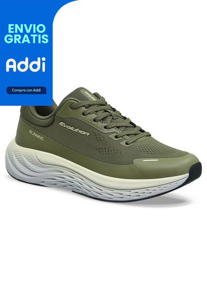 Tenis Running Ycle Verde Osc Croydon Para Hombre