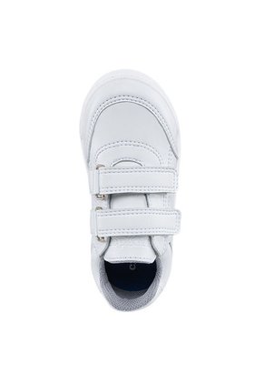Tenis Colegio Roblo Velcro Blanco Para Niño Y Niña Croydon