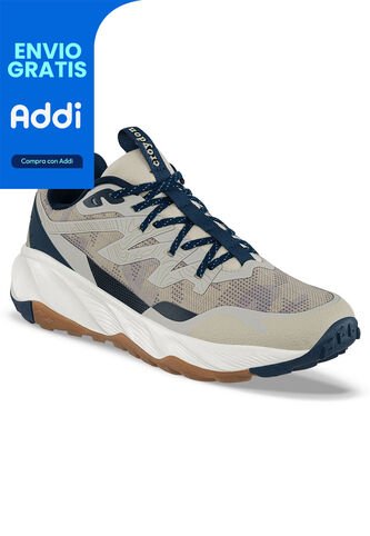 Tenis Trail Running Siburu Beige Croydon Para Hombre Croydon