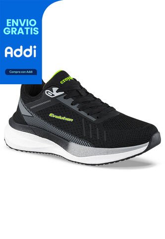 Tenis Running Forok Negro Croydon Para Hombre Croydon