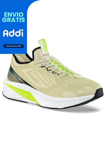 Tenis Running Rinsal Beige Croydon Para Hombre