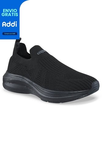 Tenis Para Caminar Wefer Negro-Negro Croydon Para Mujer Croydon
