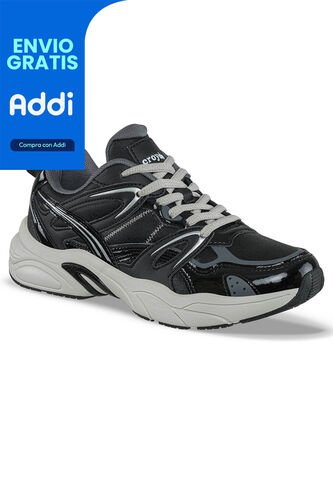 Tenis Urbanos Argame Negro Croydon Para Mujer Croydon