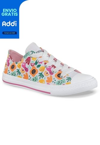 Tenis Casuales Mic Bajo Naranja Croydon Para Niña Croydon