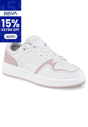 Tenis Urbanos Dagin Blanco-Rosa Croydon Para Mujer Croydon