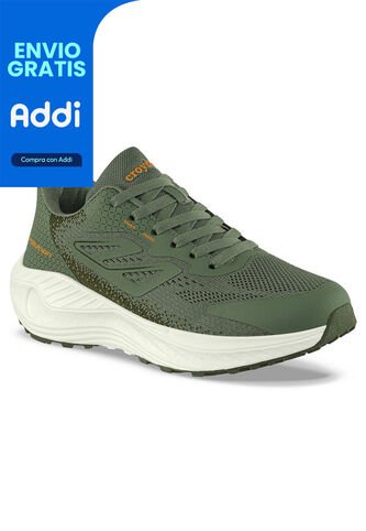 Tenis Running Oliban Verde Croydon Para Hombre Croydon