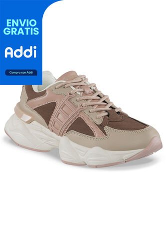 Tenis Urbanos Nado Beige-Café Croydon Para Mujer Croydon