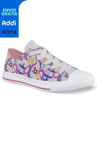 Tenis Casuales Mic Bajo Lila Croydon Para Niña Croydon