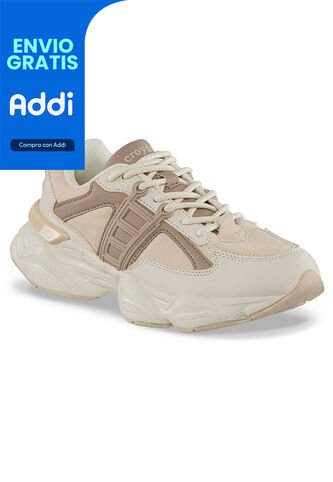 Tenis Urbanos Nado Beige-Beige Croydon Para Mujer Croydon
