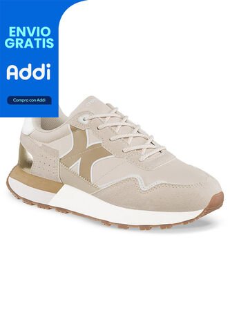 Tenis Urbanos Terniza Beige-Beige Croydon Para Mujer Croydon