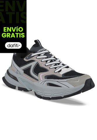 Tenis Urbanos Guxet Negro-Beige Croydon Para Mujer Croydon
