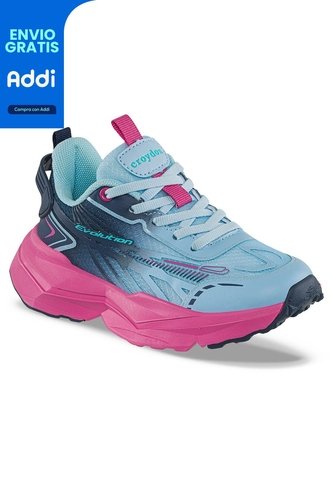 Tenis Running Mupira Azul O-Azul Croydon Para Niña Croydon