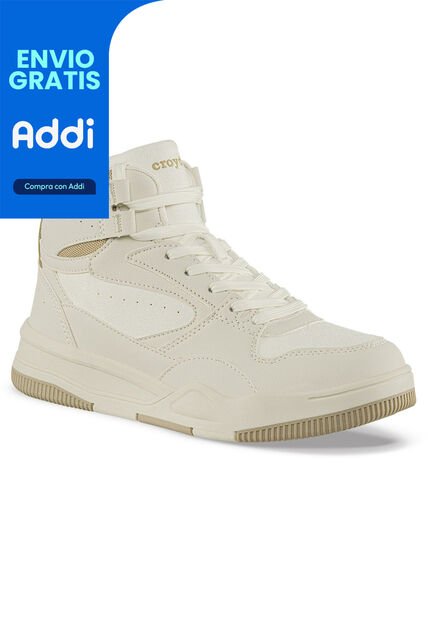 Tenis Urbanos Zedroni Beige Croydon Para Mujer