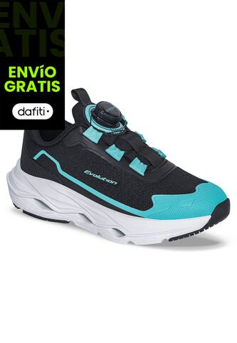 Tenis Running Graw Negro-Agua Croydon Para Niña Croydon