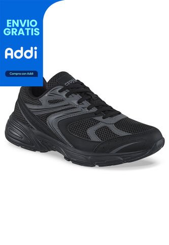 Tenis Urbanos Bilaro Negro-Gris Croydon Para Hombre Croydon