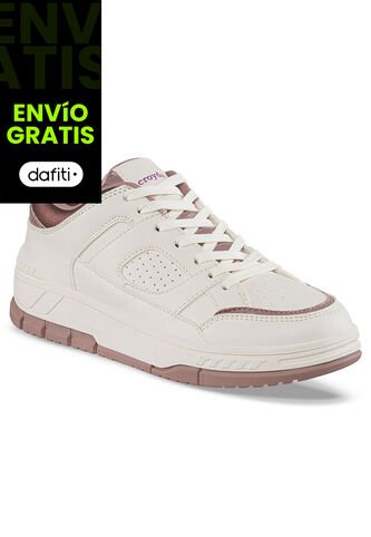 Tenis Casuales Yorzen Beige-Café Croydon Para Mujer Croydon